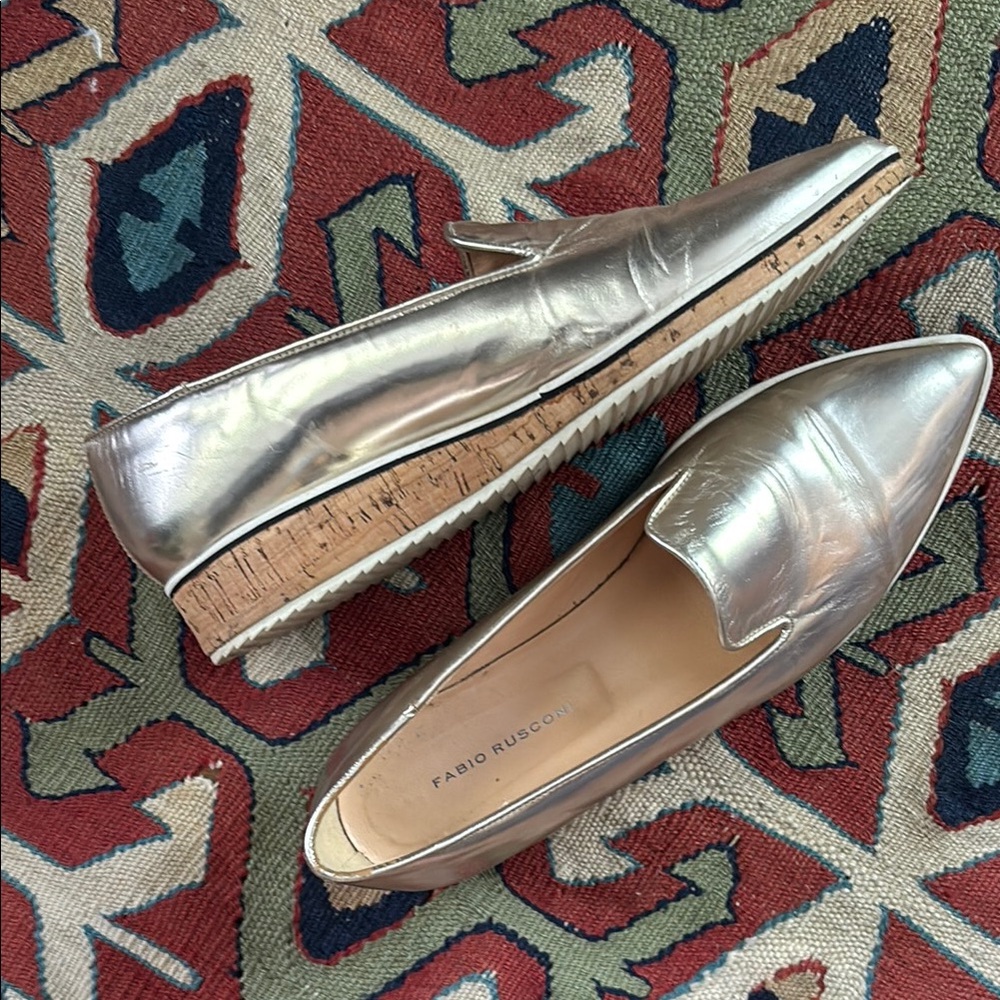 Metallic Loafers
